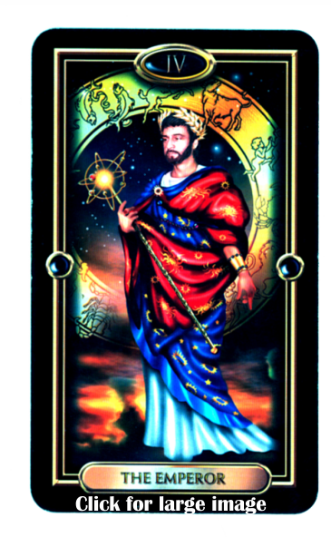 Emperor Card from the Guilded Tarot
